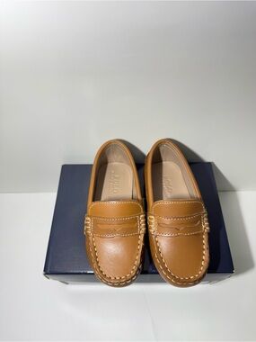 Polo by Ralph Lauren Men’s Cognac Leather Penny Loafers